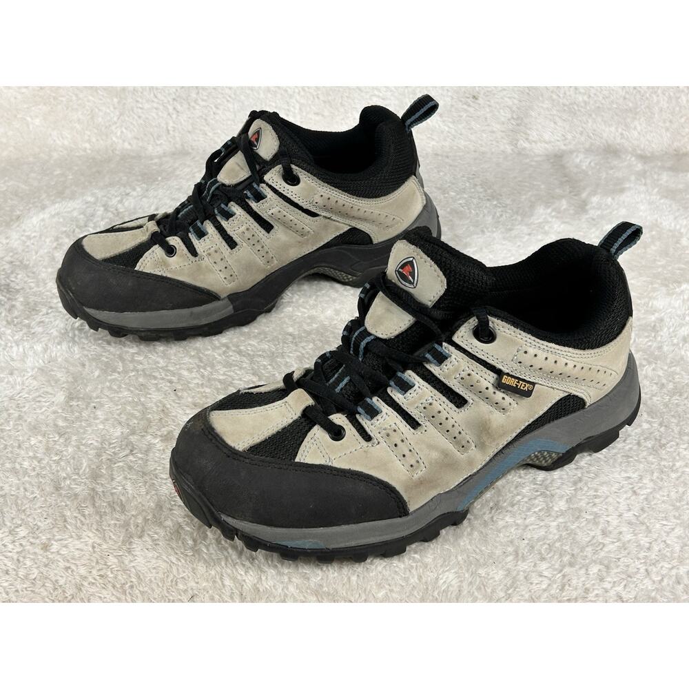 Ecco Beige and Black Athletic Hiking Shoes - Picture 2 of 8